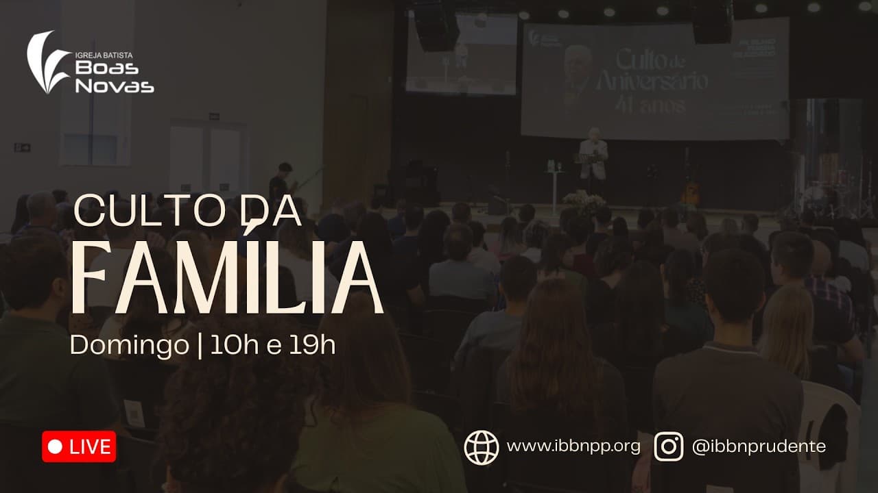 CULTO DA FAMÍLIA 27/09/2026 - Pr. Fernando Menezes -  Como lidar com a Depressão (Sl 42.3-5)